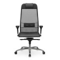 Samurai L1-2D Megapap ergonomic office chair with TS Mesh fabric and PU Leather color black 69x70x122/130cm.
