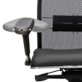 Samurai L1-2D Megapap ergonomic office chair with TS Mesh fabric and PU Leather color black 69x70x122/130cm.