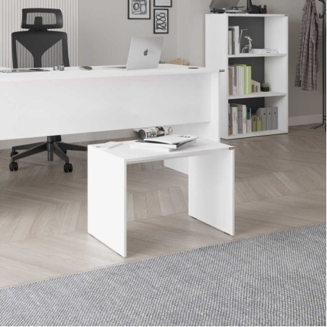 Rio Megapap melamine coffee - office table in white color 60x40x43cm.