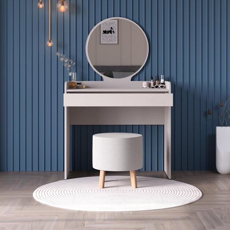 Curve Megapap melamine dressing table in mink color 90x47x142cm.