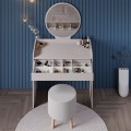 Curve Megapap melamine dressing table in mink color 90x47x142cm.