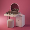 Dior Megapap melamine dressing table in mink color 108x45x130cm.