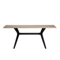 Luna Megapap melamine dining table in florida oak color 181x90x75cm.