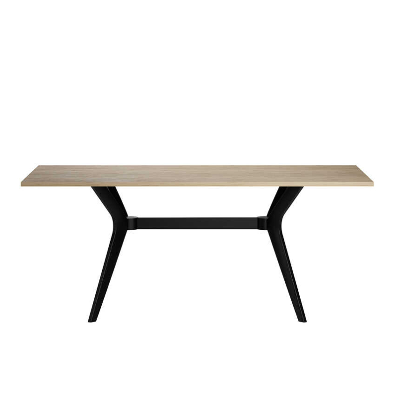 Luna Megapap melamine dining table in florida oak color 181x90x75cm.