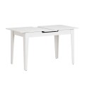 Trendline Megapap melamine extendable table in white color 120/150x70x75cm.
