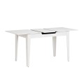 Trendline Megapap melamine extendable table in white color 120/150x70x75cm.
