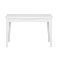 Trendline Megapap melamine extendable table in white color 120/150x70x75cm.