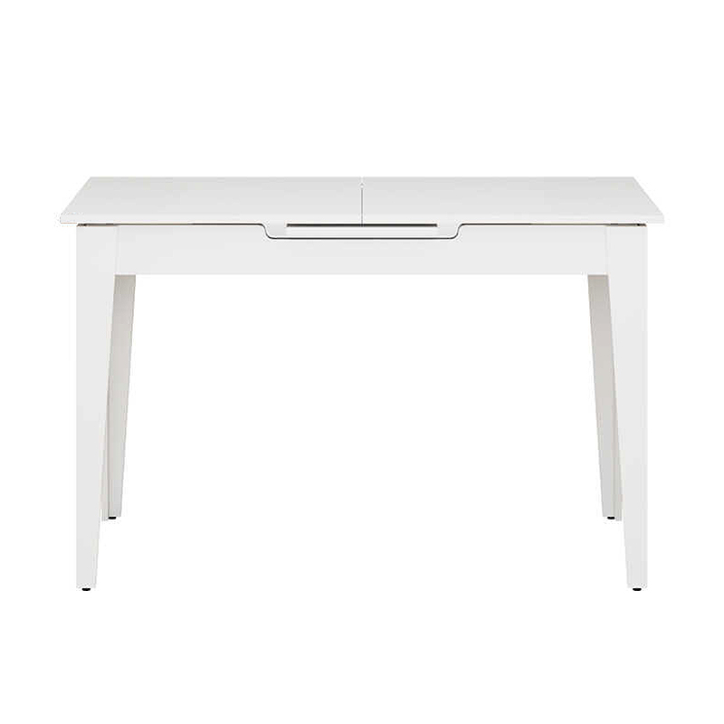 Trendline Megapap melamine extendable table in white color 120/150x70x75cm.