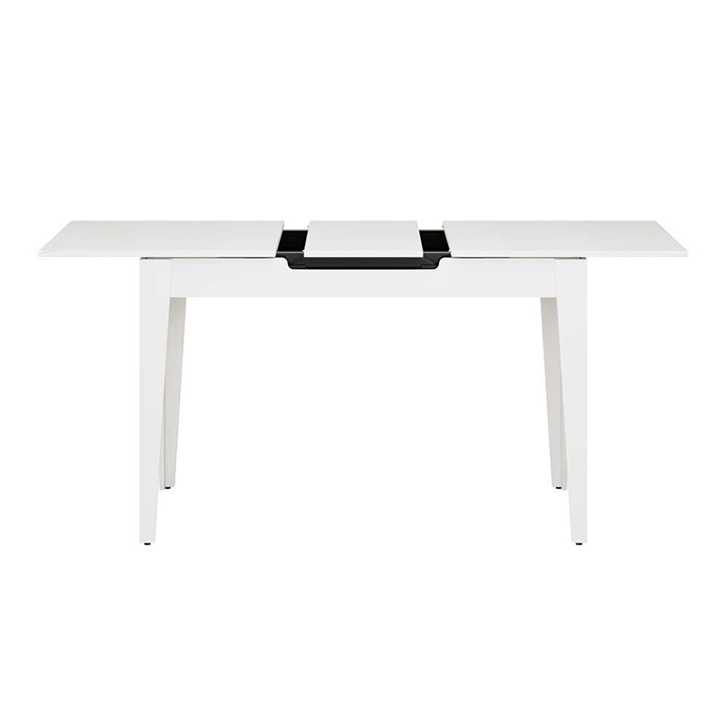 Trendline Megapap melamine extendable table in white color 120/150x70x75cm.