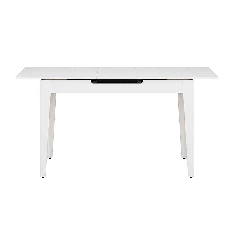 Trendline Megapap melamine extendable table in white color 120/150x70x75cm.