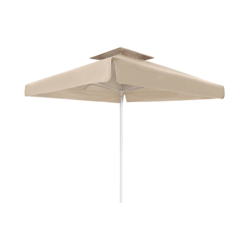 Juno Megapap professional umbrella aluminium frame fabric in ecru color 3x3m.