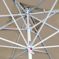 Juno Megapap professional umbrella aluminium frame fabric in ecru color 3x3m.