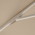 Juno Megapap professional umbrella aluminium frame fabric in ecru color 3x3m.