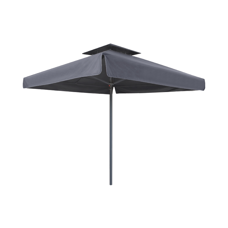 Juno Megapap professional umbrella aluminium frame fabric in anthracite color 3x3m.