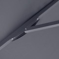 Juno Megapap professional umbrella aluminium frame fabric in anthracite color 3x3m.