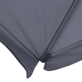 Juno Megapap professional umbrella aluminium frame fabric in anthracite color 3x3m.