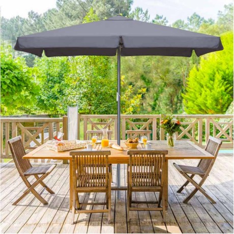 Zola Megapap aluminium frame umbrella fabric in anthracite color 2x3m.