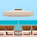 Juno Megapap professional umbrella aluminium frame fabric in ecru color 3,5x3,5m