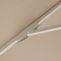 Juno Megapap professional umbrella aluminium frame fabric in ecru color 3,5x3,5m