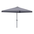 Dylan Megapap aluminium frame umbrella fabric in antacite color 3x3m.