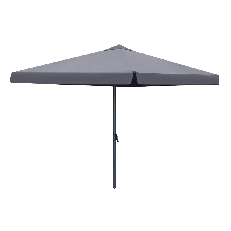 Dylan Megapap aluminium frame umbrella fabric in antacite color 3x3m.