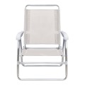 Alu Megapap aluminum beach chair in white color 54x52x80cm.