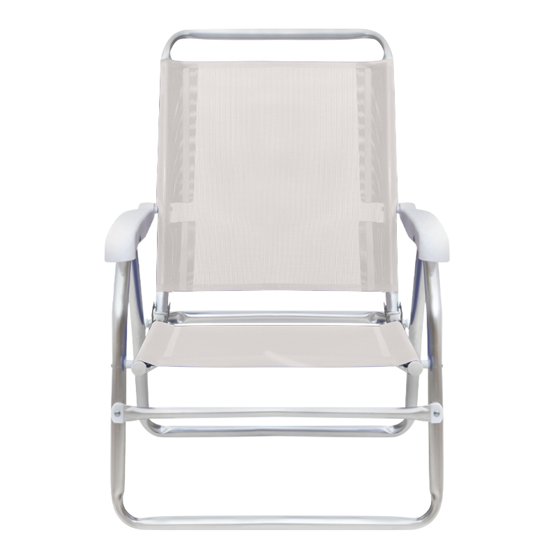 Alu Megapap aluminum beach chair in white color 54x52x80cm.