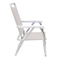 Alu Megapap aluminum beach chair in white color 54x52x80cm.