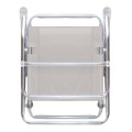 Alu Megapap aluminum beach chair in white color 54x52x80cm.