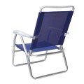 Alu Megapap aluminum beach chair in blue color 54x52x80cm.