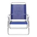 Alu Megapap aluminum beach chair in blue color 54x52x80cm.