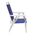 Alu Megapap aluminum beach chair in blue color 54x52x80cm.
