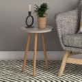 Roma Megapap melamine side table in cappuccino color 33,5x33,5x46cm.