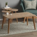 Soul Megapap melamine coffee table set of 4 in oak color 90x55x43cm.