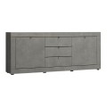 Ocean Megapap melamine buffet in anthracite color 240x45x86cm.