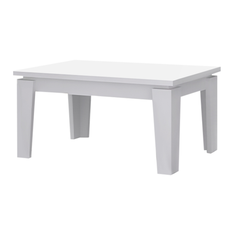 Growth Megapap melamine coffee table in white color 90x45x45cm.