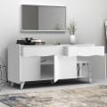 Sila Megapap melamine buffet in white color 140x45x72cm.