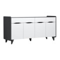 Sila Megapap melamine buffet in white - grey color 140x45x72cm.
