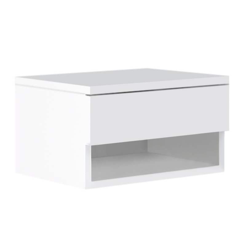 Mary Megapap melamine hanging bedside table in white color 40x30x23cm.