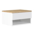 Mary Megapap melamine hanging bedside table in sonoma - white color 40x30x23cm.