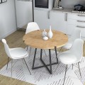 Rubes Megapap metallic - melamine table in anthracite - sonoma color 100x100x78cm.