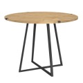 Rubes Megapap metallic - melamine table in anthracite - sonoma color 100x100x78cm.