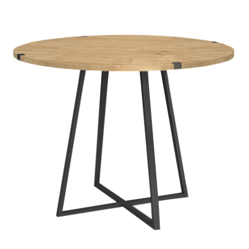 Rubes Megapap metallic - melamine table in anthracite - sonoma color 100x100x78cm.