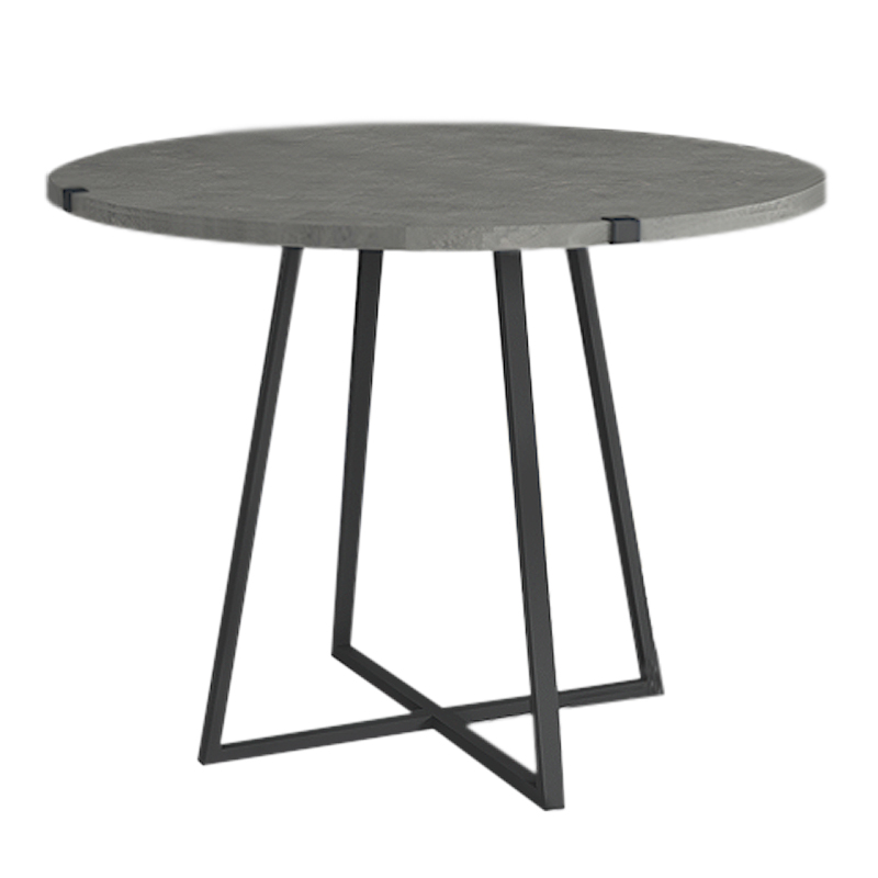 Rubes Megapap metallic - melamine table in anthracite color 100x100x78cm.