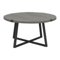 Mauricio Megapap metallic - melamine coffee table in anthracite color 78x78x43cm.