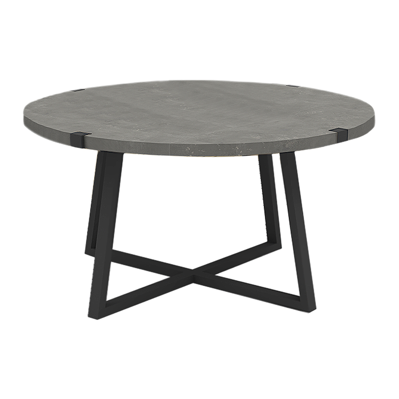 Mauricio Megapap metallic - melamine coffee table in anthracite color 78x78x43cm.