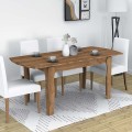 Marlon Megapap melamine expanding table in walnut color 140+40x80x76cm.
