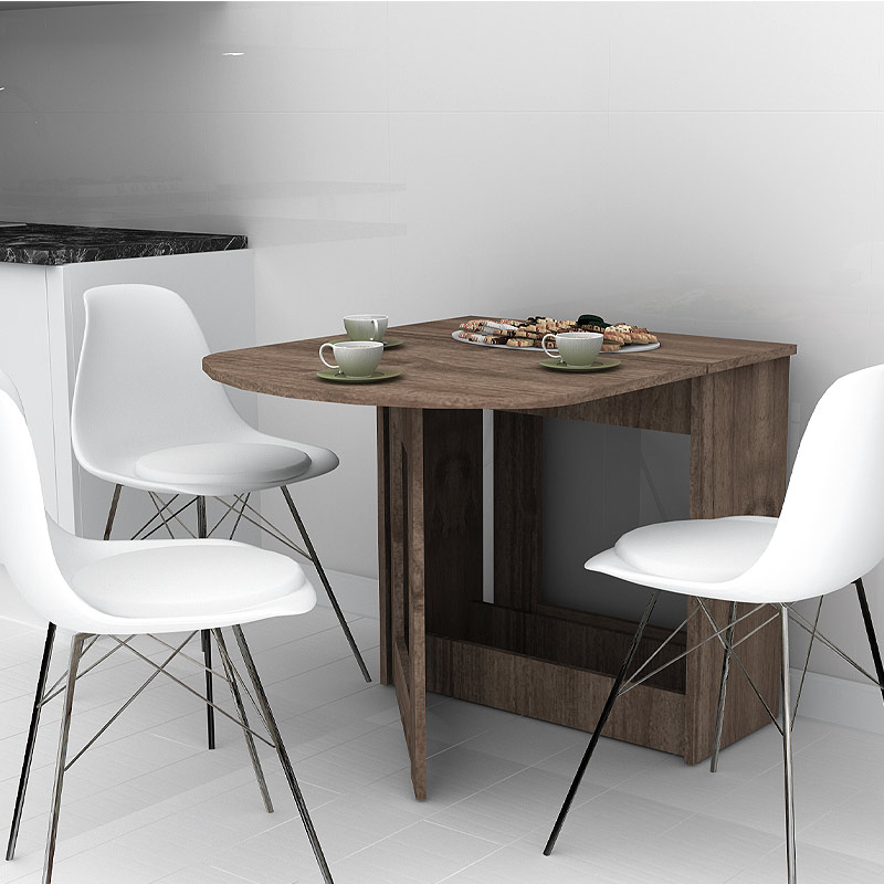 Winslet Megapap expanding table in walnut color 34(63+63)x80x76cm.