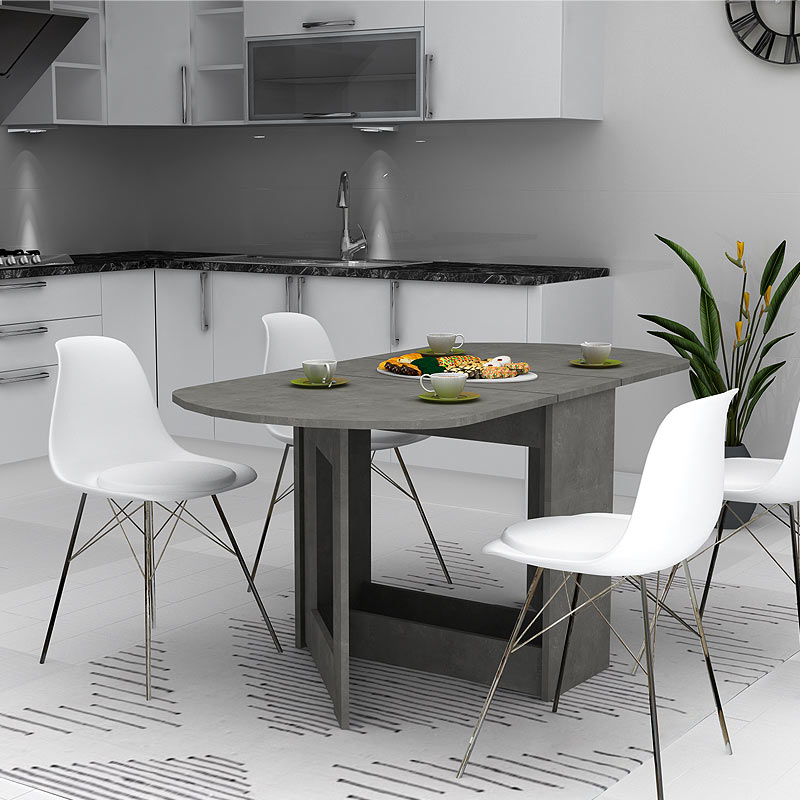 Winslet Megapap expanding table in anthracite color 34(63+63)x80x76cm.