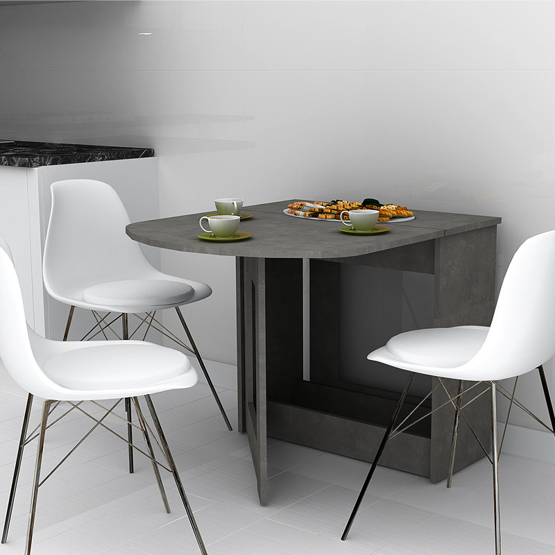 Winslet Megapap expanding table in anthracite color 34(63+63)x80x76cm.